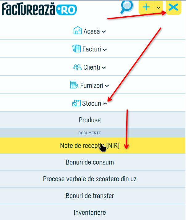 Cum adaug un NIR - pasul 1